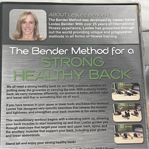 BENDER BALL METHOD OF CORE TRAINING & Strong Healthy Back DVDs - Picture 5 of 8